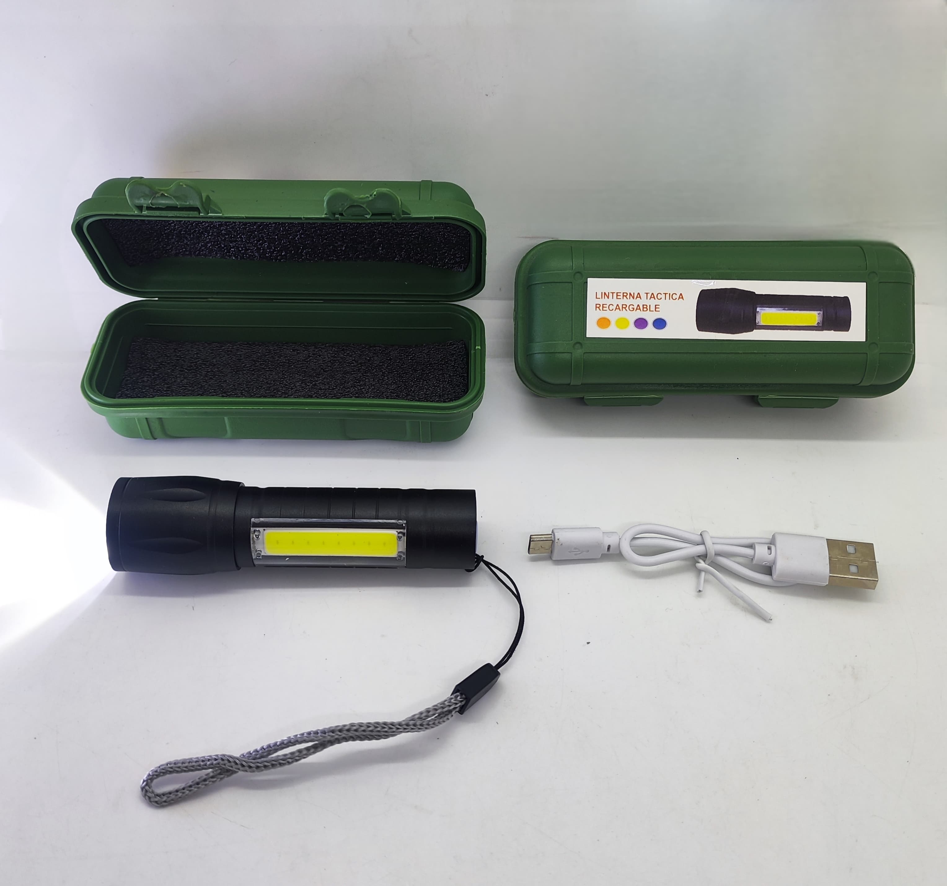 (BLT-141) LINTERNA METAL RECARGABLE S/CLIP -  -  -