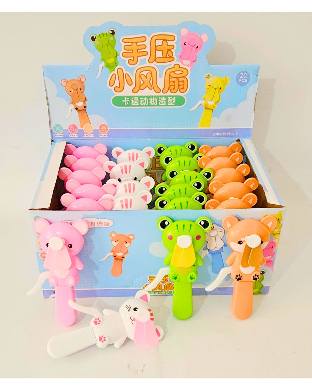 PACK VENTILADOR INFANTIL MANUAL X20 UNID DISEÃ‘OS 