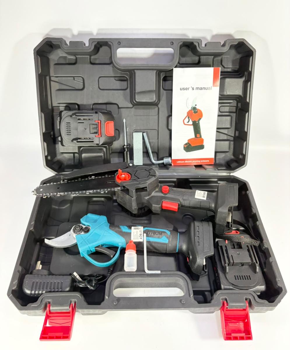 (JARDI-2) KIT MALETIN TIJERA PODA + MOTOSIERRA 2 B