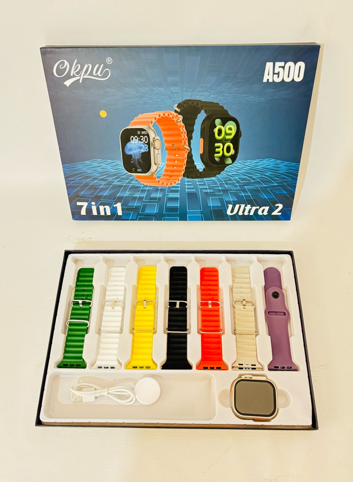 COMBO RELOJ SMARTWATCH 2 ULTRA+7 MALLAS(SM-A500) -