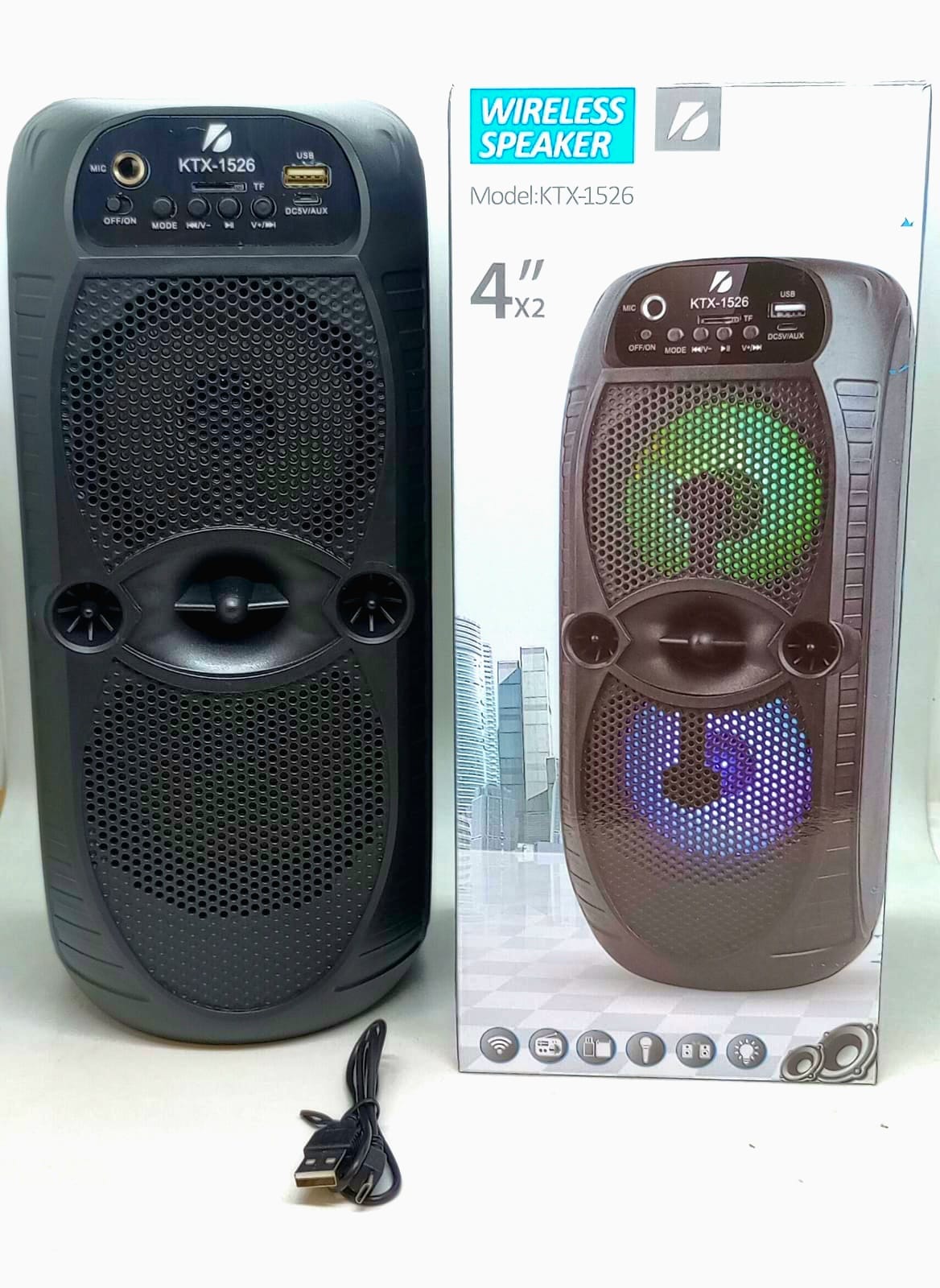 PARLANTE BT TORRE DOBLE 4 4