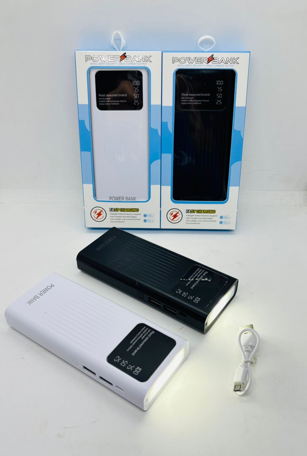 POWERBANK 10.000 MAH 2.1A C/ VISOR + LINTERNA -  -