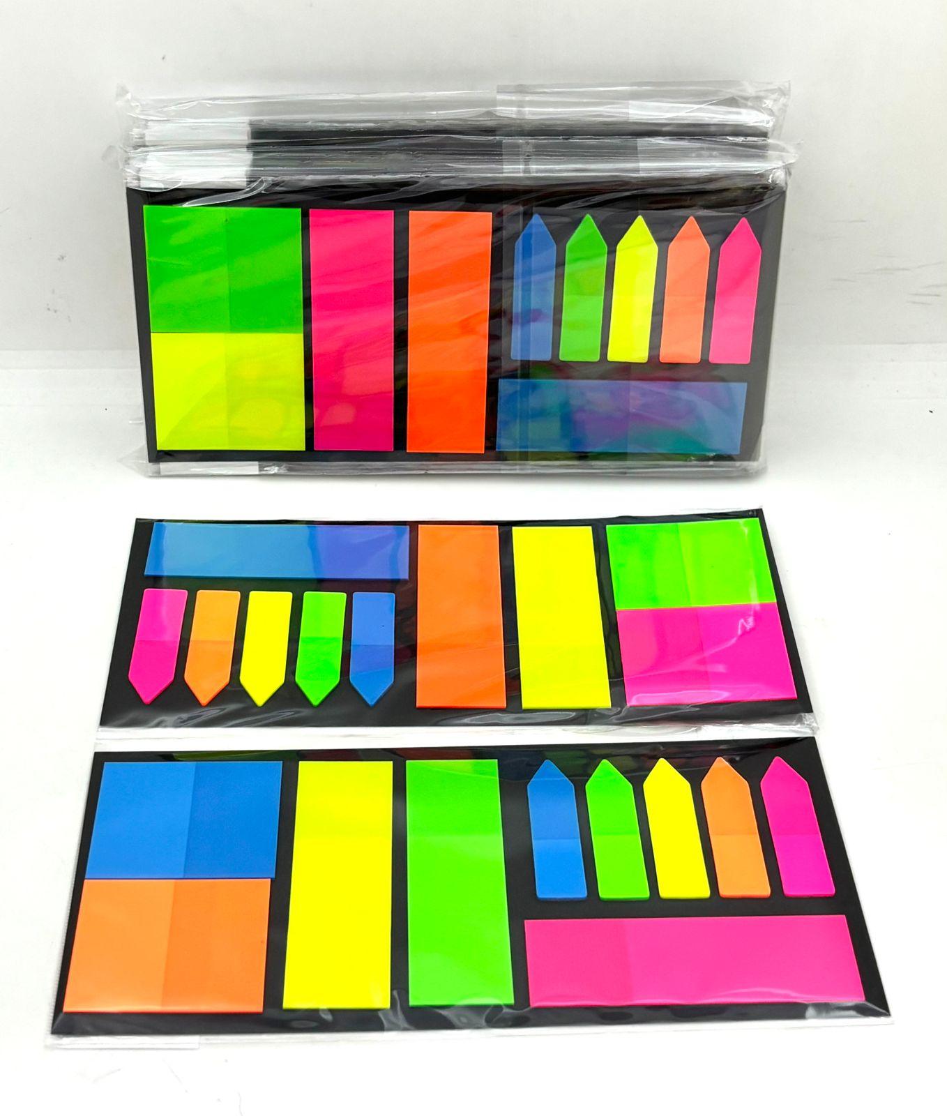 PACK X12 - POST IT BANDERITAS ADHESIVAS FLUO X10UN