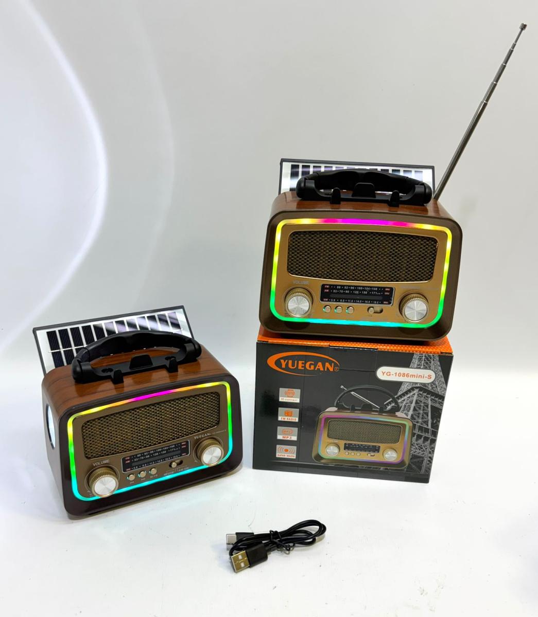 (BLT-177) RADIO YUEGAN 1082 BT-AM/FM-RGB-SOLAR-BAT
